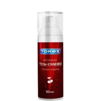 Оральная гель-смазка Torex Спелая вишня на водной основе, 50 мл