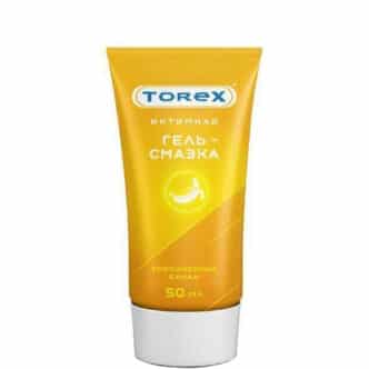 Оральная гель-смазка Torex Тропический банан на водной основе туба, 50 мл