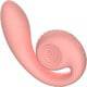 Вагинально-клиторальный вибратор SVibe Gizi, персиковый