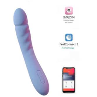 Фрикционный вибратор Svakom Ava Neo, голубой