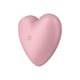 Вакуумный стимулятор клитора с вибрацией Satisfyer Cutie Heart, розовый