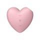 Вакуумный стимулятор клитора с вибрацией Satisfyer Cutie Heart, розовый