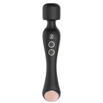 Двухсторонний вибромассажер с нагревом You2Toys Cupa Wand, черный