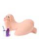 Мастурбатор с тремя отверстиям и вибрацией Kokos Sarah, телесный