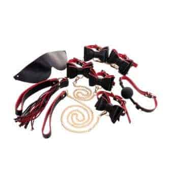 Набор БДСМ Toyfa Theatre Bow-tie 7 предметов, черный