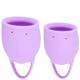 Набор менструальных чаш Lola Games Natural Wellness Orchid, 2 шт, сиреневый