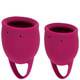 Набор менструальных чаш Lola Games Natural Wellness Peony, 2 шт, бордовый