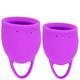 Набор менструальных чаш Lola Games Natural Wellness Tulip, 2 шт, фиолетовый