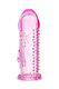 Насадка на член с шипиками и отростком для стимуляции клитора Toyfa, розовая