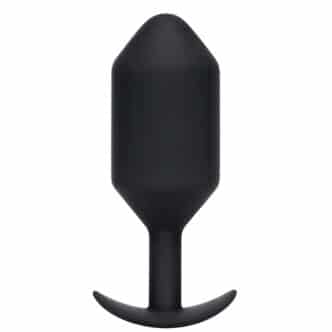 Анальная пробка для ношения b-Vibe Snug Plug 7 с переменным центром тяжести, черная