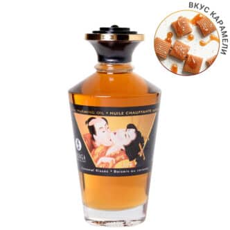 Разогревающий массажный гель Shunga Aphrodisiac Карамельный поцелуй, 100 мл