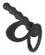 Насадка для двойного проникновения с подхватом мошонки Black Velvets Cock & Ball Ring