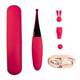 Точечный вибратор Woma Liza с тремя насадками, красный