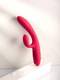 Тройной вибратор-кролик Woma Ingrid с вакуумной стимуляцией и нагревом, красный