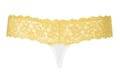 Трусики-шорты и стринги Obsessive Lacea желтые, S\M