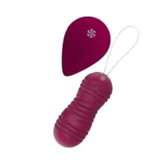 Вагинальные виброшарики с циркуляцией Lola Games Take it Easy Ray на пульте ДУ, винный