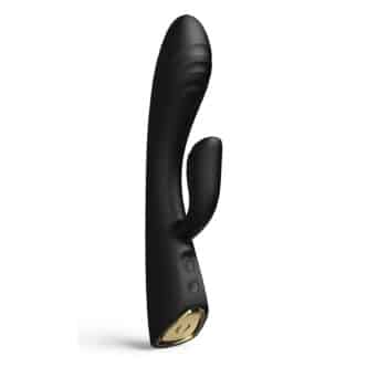 Вибратор-кролик с нагревом Dorcel Flexi Rabbit, чёрный