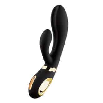 Вибратор-кролик Nomi Tang Wild Rabbit 2 с сенсорным управлением, чёрный