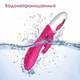 Вибратор-кролик с ротацией и нагревом Erocome Hydra, ярко-розовый