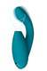 Вибратор с вакуумно-волновым стимулятором клитора Womanizer Duo 2, бирюзовый
