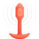 Вибропробка для ношения b-Vibe Vibrating Snug Plug 1, оранжевая
