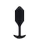 Вибропробка для ношения b-Vibe Vibrating Snug Plug 4, черная