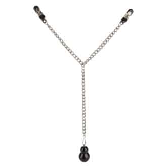 Зажимы для сосков с утяжелителем CalExotics Nipple Play, серебристый